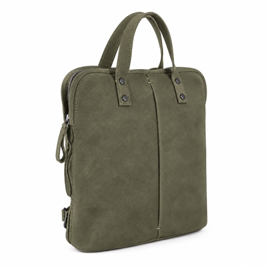 LITTLE BACKPACK SUEDE GREEN